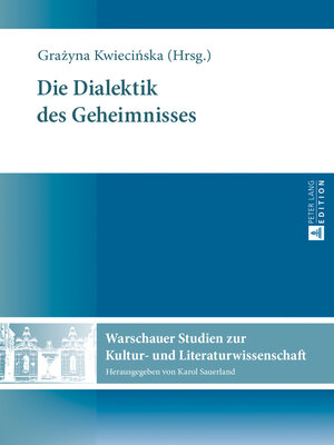 cover image of Die Dialektik des Geheimnisses